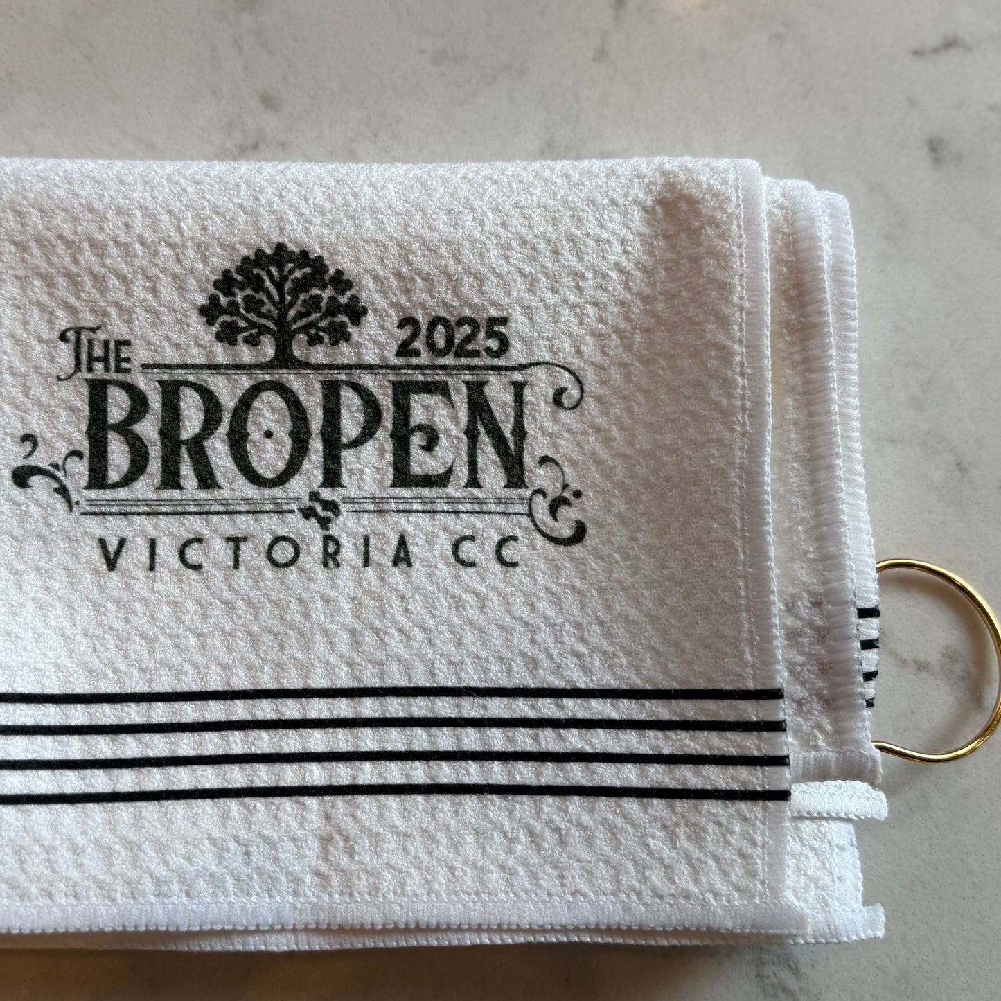 Golf Towel White/Black