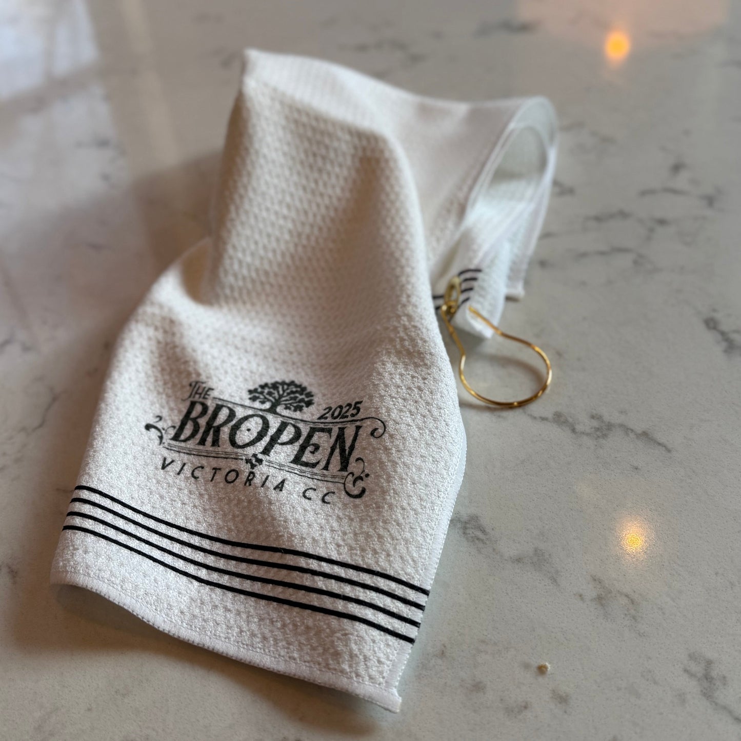 Golf Towel White/Black