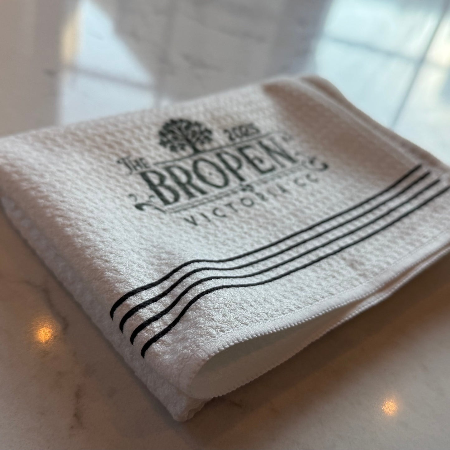 Golf Towel White/Black