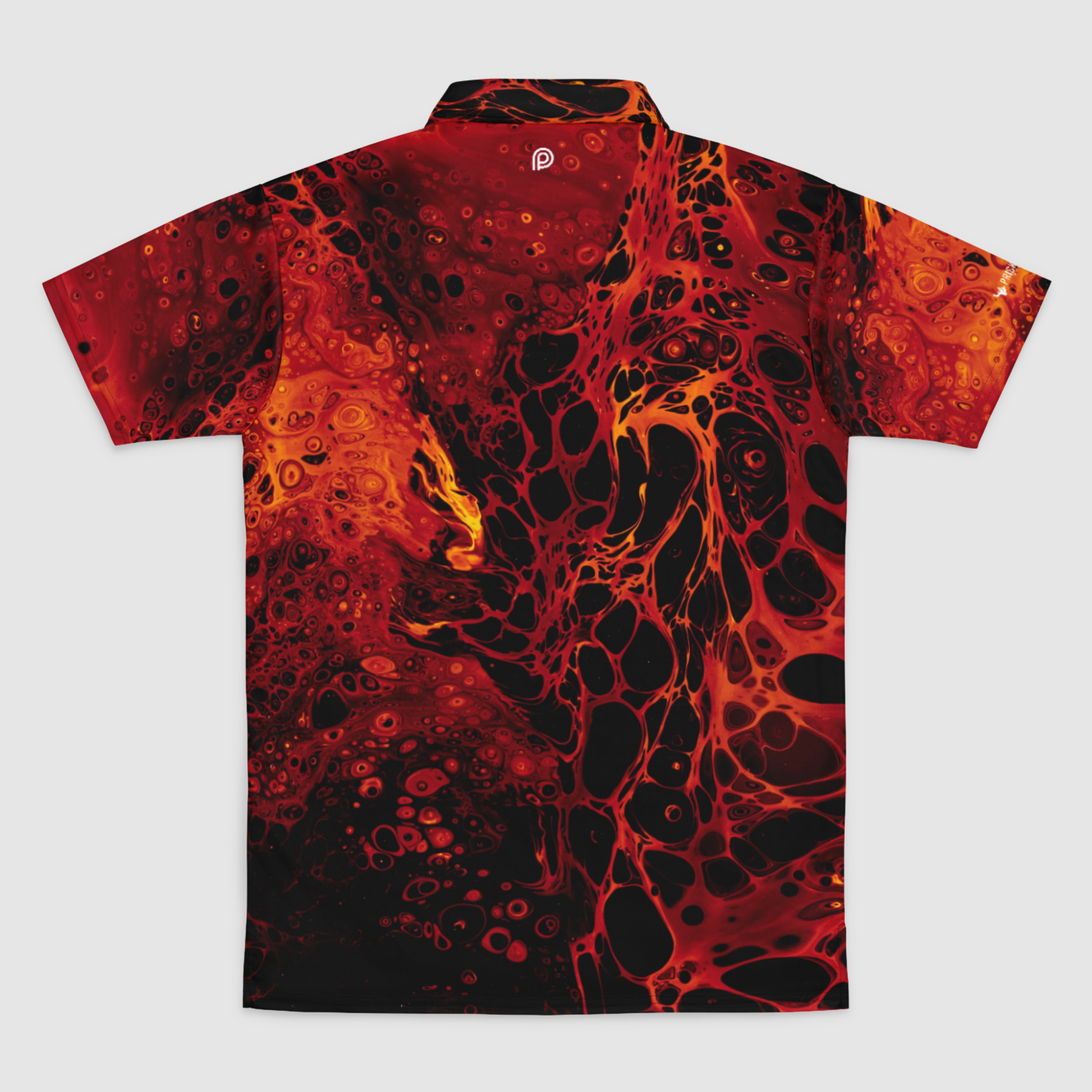 Lava Print Golf Shirt (Custom printed on demand)