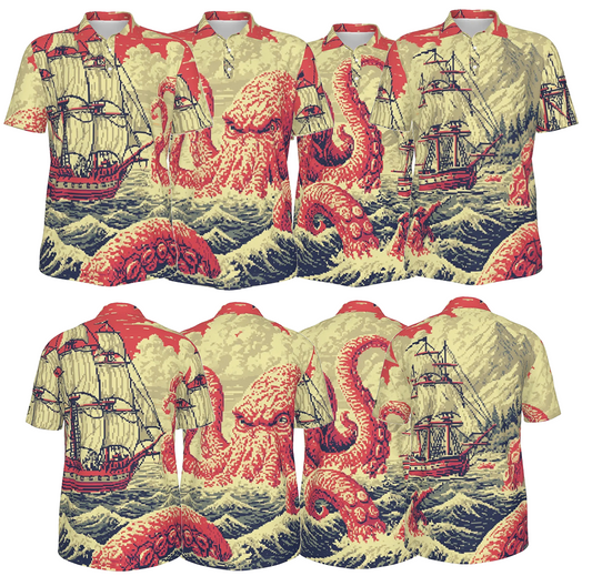 Pirates v Kraken 4-man Shirts Set