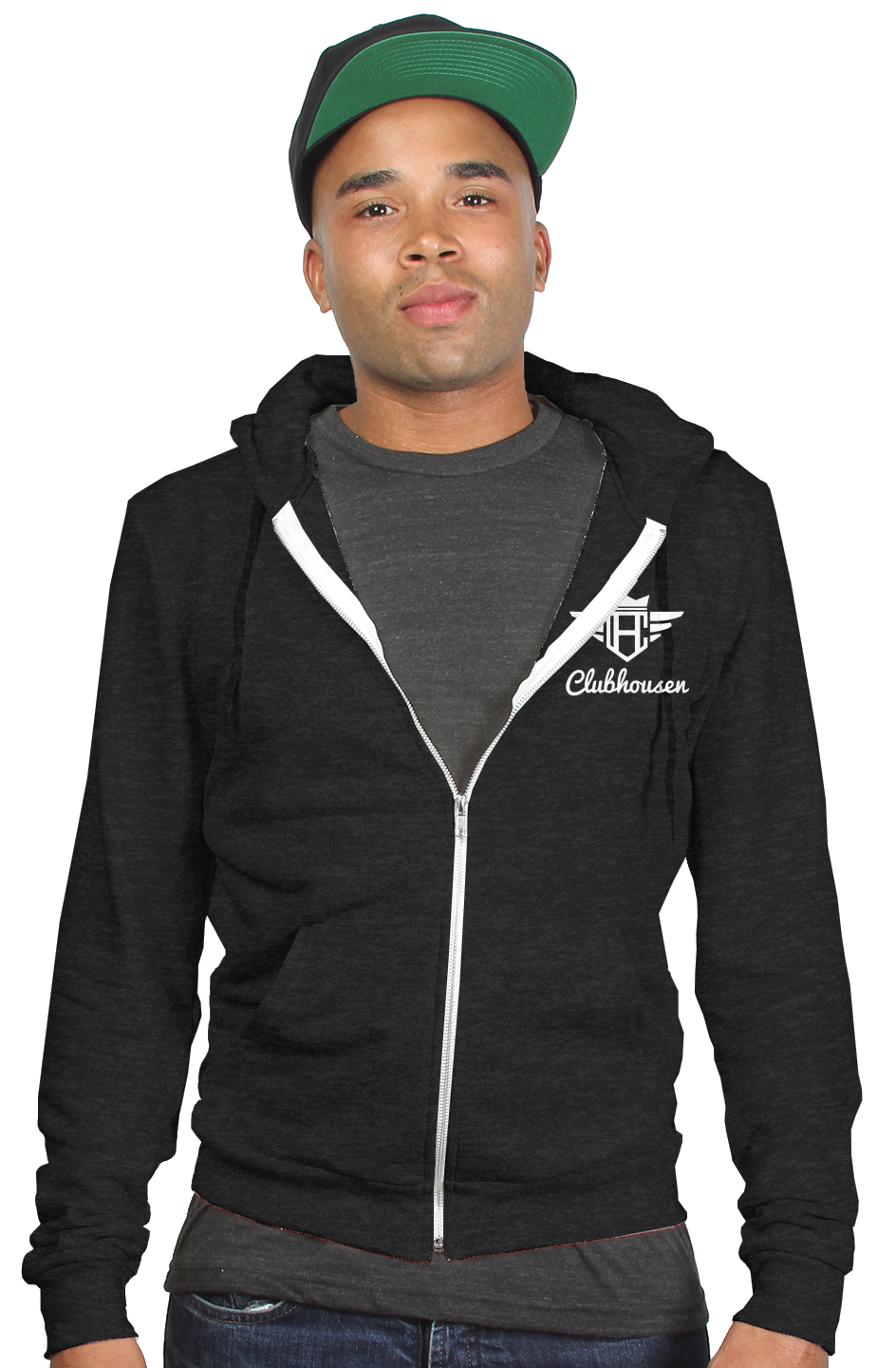 Clubhousen tri blend zip hoody