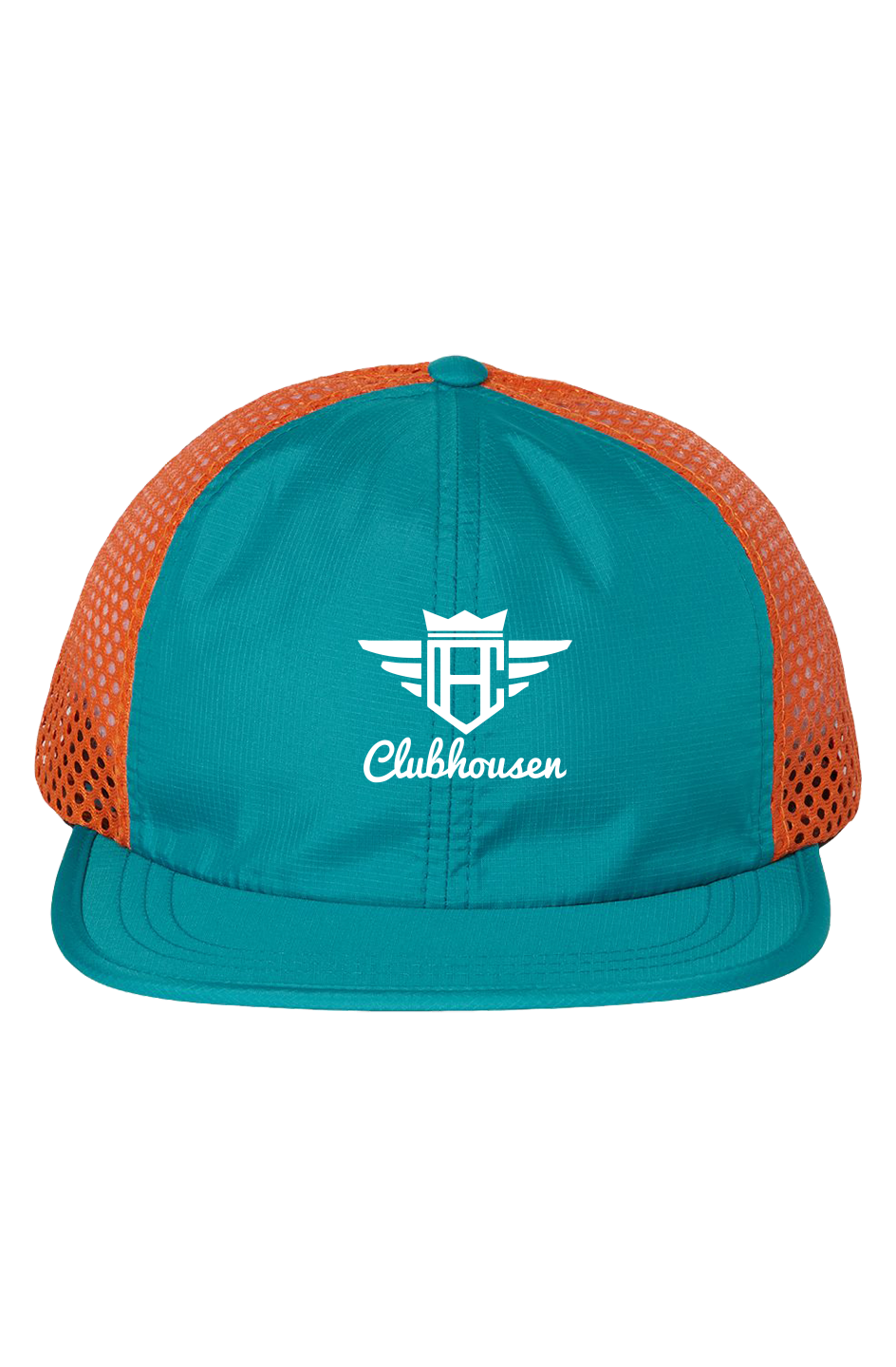Clubhousen Teal/ Orange Rogue Wide Mesh Cap