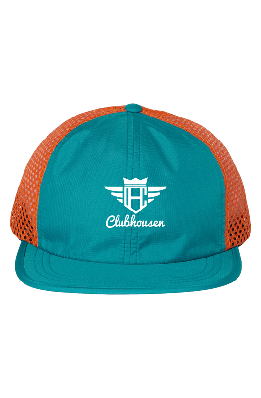 Clubhousen Teal/ Orange Rogue Wide Mesh Cap