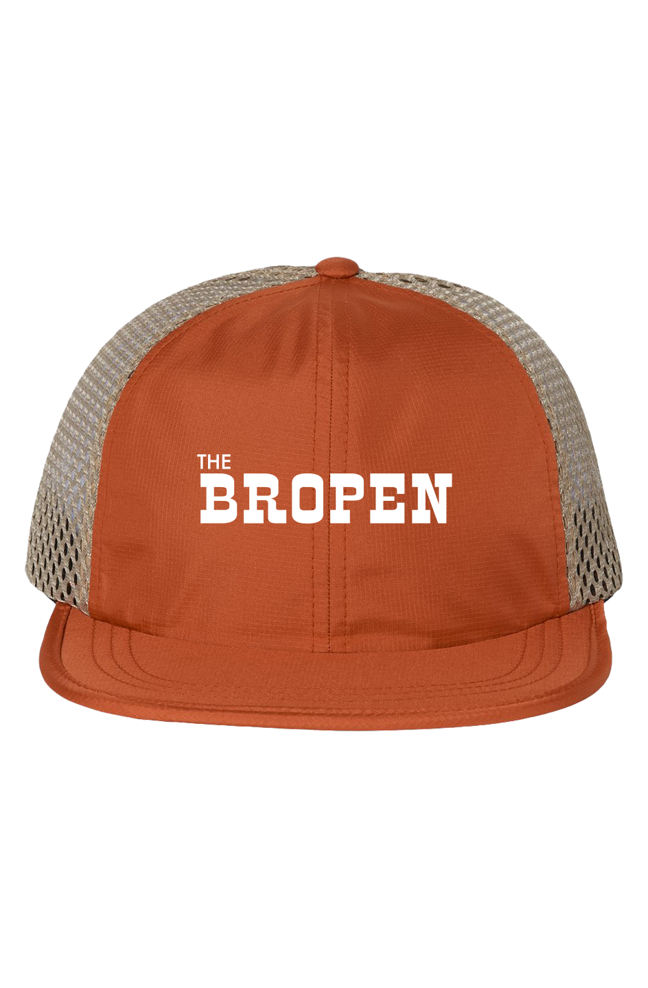 Texas Orange/ Khaki Rogue Wide Mesh Cap