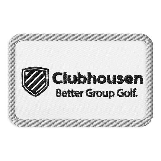 Clubhousen patch - white rectangle