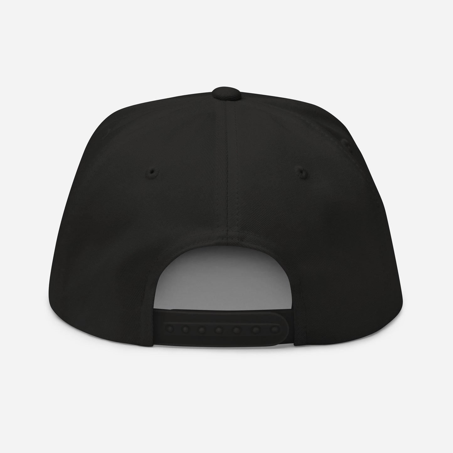 Black Flat Bill Cap